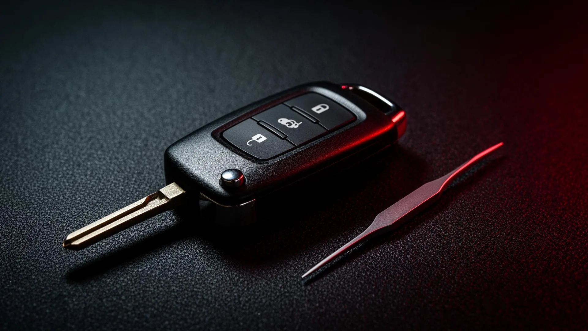 Llave de coche y herramientas de cerrajero automotriz